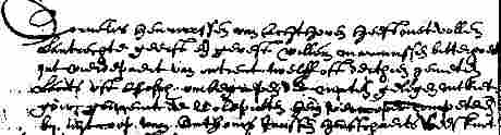 eerste vermelding van onze familienaam 1630